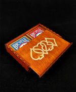 Joker Magic Wooden card  box - for two decks