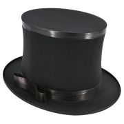 Cilinder nagy mret - sszecsukhat, fekete / Top Hat - Large